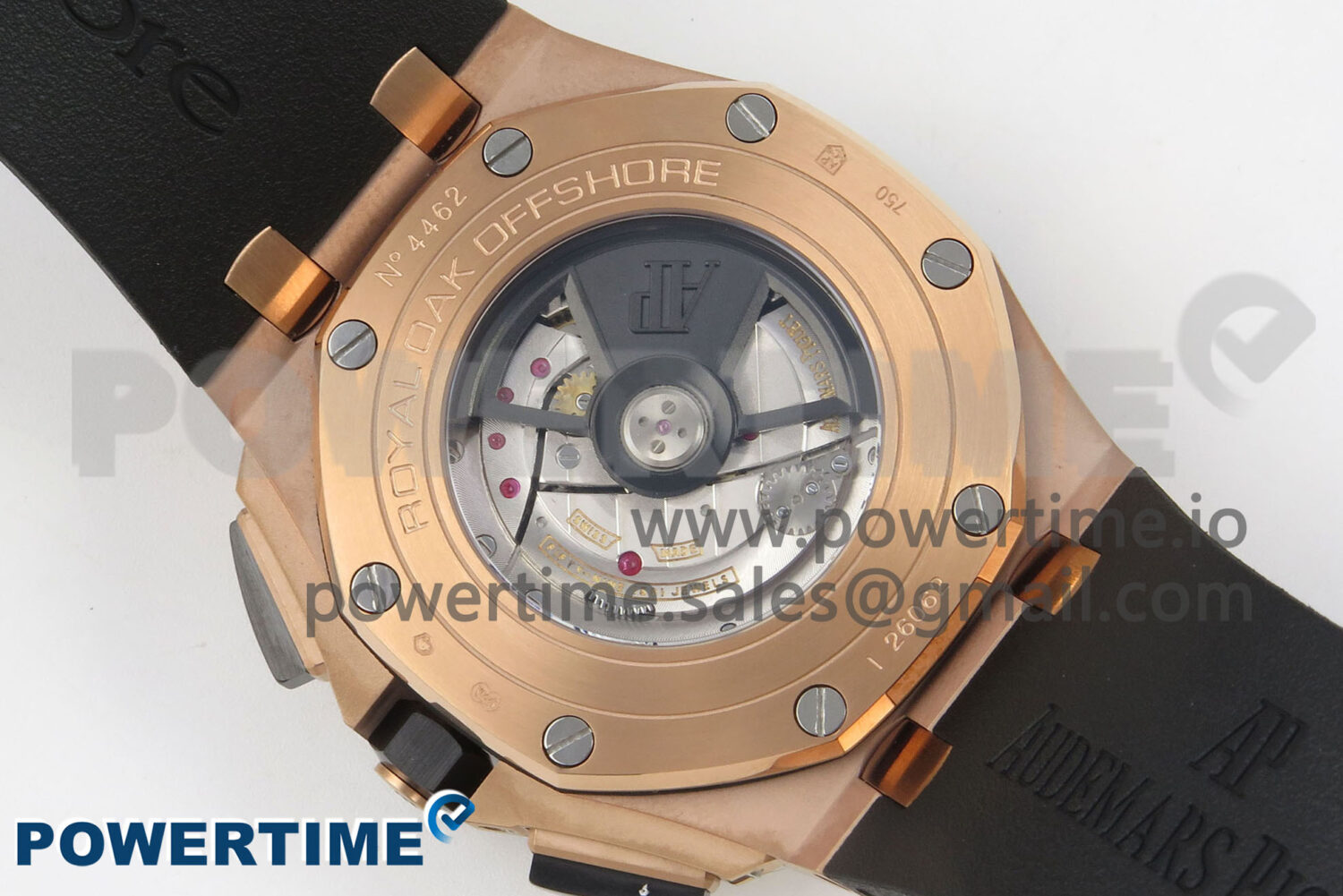 Royal Oak Offshore 44mm RG APPF Best Edition Black Dial Ceramic Bezel on Black Rubber Strap SA3126 - Image 8