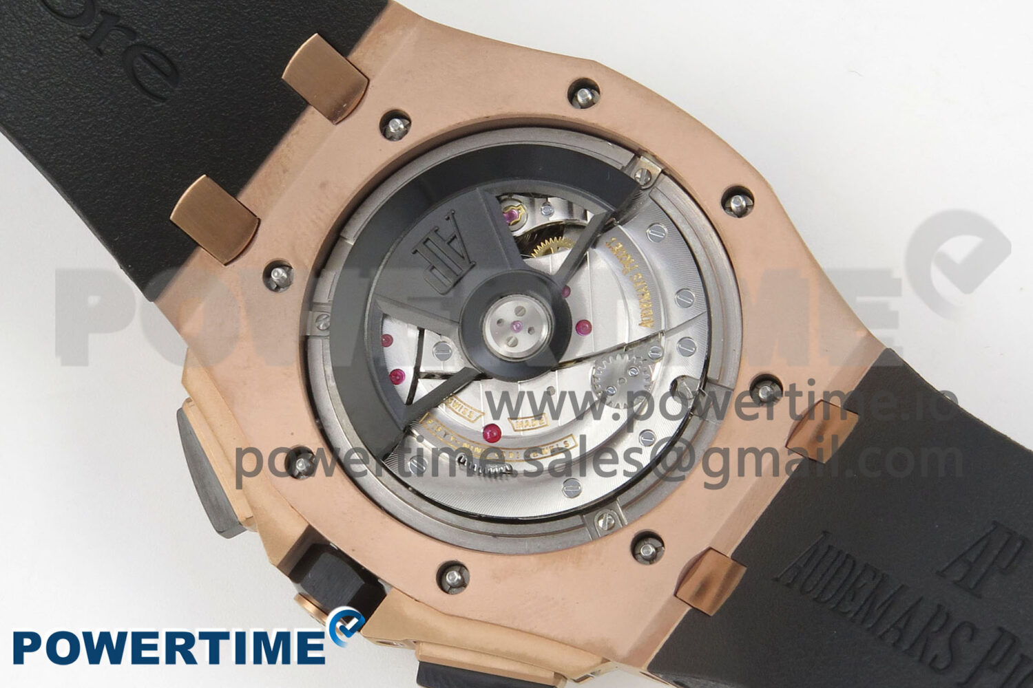 Royal Oak Offshore 44mm RG APPF Best Edition Black Dial Ceramic Bezel on Black Rubber Strap SA3126 - Image 9