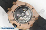Royal Oak Offshore 44mm RG APPF Best Edition Black Dial Ceramic Bezel on Black Rubber Strap SA3126 - Image 9