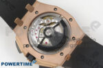 Royal Oak Offshore 44mm RG APPF Best Edition Black Dial Ceramic Bezel on Black Rubber Strap SA3126 - Image 10
