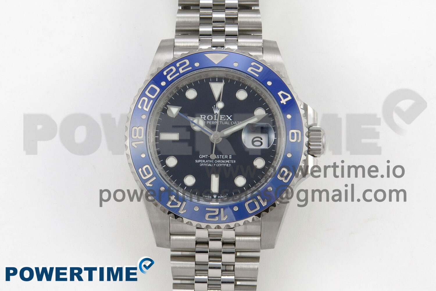 GMT-Master II Blue Ceramic 904L ARF 1:1 Best Edition Black Dial on Jubilee Bracelet SH3285 CHS - Image 1
