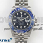 GMT-Master II Blue Ceramic 904L ARF 1:1 Best Edition Black Dial on Jubilee Bracelet SH3285 CHS