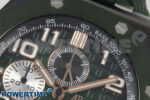 Royal Oak Offshore 44mm Green Ceramic APJF 1:1 Best Edition Green Dial on Green Rubber Strap A3126 - Image 4