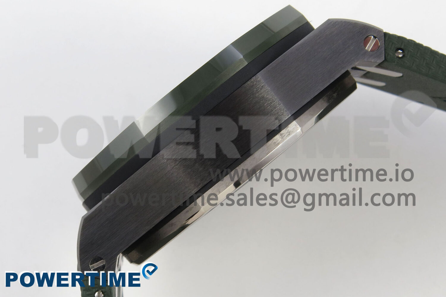 Royal Oak Offshore 44mm Green Ceramic APJF 1:1 Best Edition Green Dial on Green Rubber Strap A3126 - Image 6