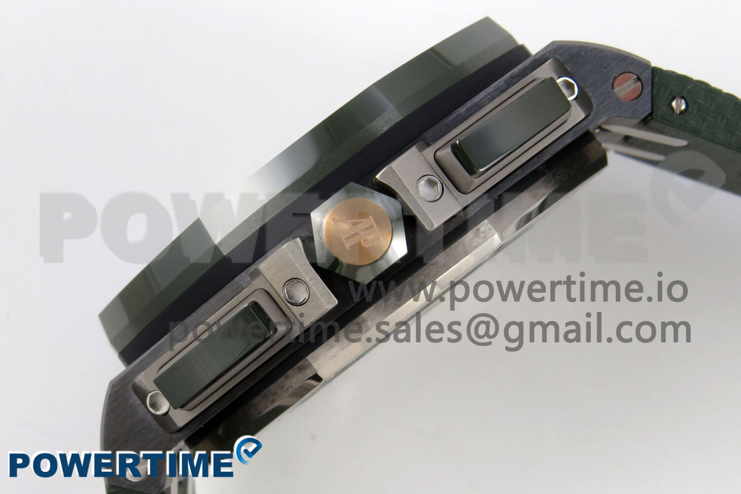 Royal Oak Offshore 44mm Green Ceramic APJF 1:1 Best Edition Green Dial on Green Rubber Strap A3126 - Image 7