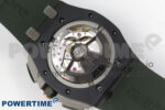 Royal Oak Offshore 44mm Green Ceramic APJF 1:1 Best Edition Green Dial on Green Rubber Strap A3126 - Image 10