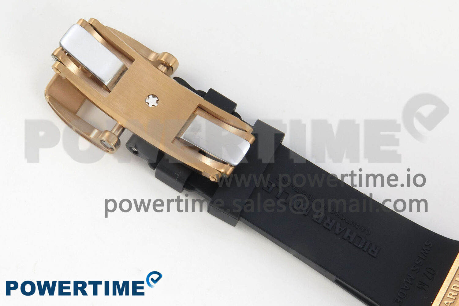 RM07 Ladies Full Diamonds RG ZF 1:1 Best Edition Red Dial on Black Rubber Strap CRMA2 Clone - Image 11