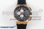 Royal Oak Offshore 44mm RG APPF Best Edition Black/White Dial Ceramic Bezel on Black Rubber Strap SA3126