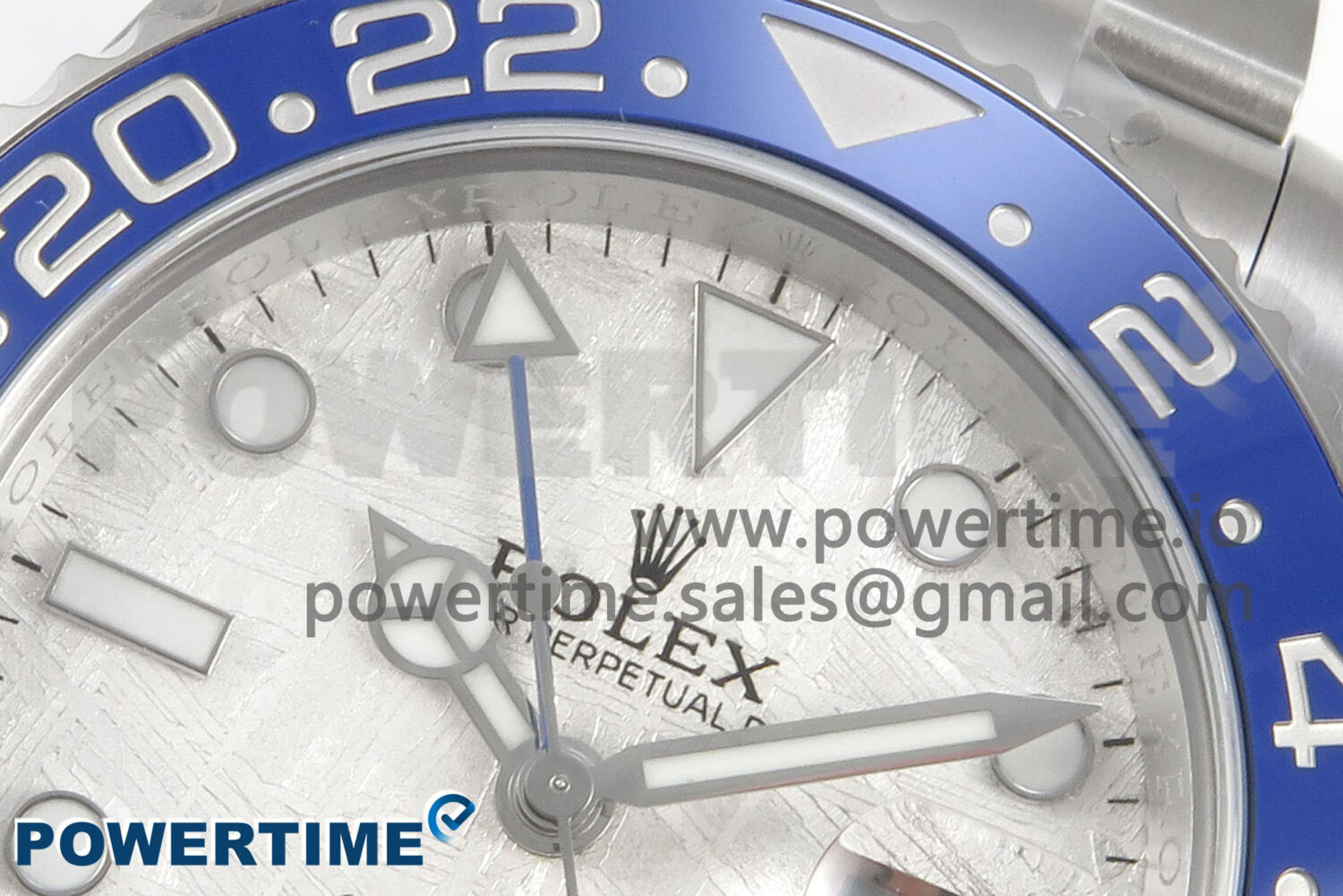 GMT-Master II Blue Ceramic 904L ARF 1:1 Best Edition Meteorite Dial on Oyster Bracelet SH3285 CHS - Image 4