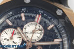 Royal Oak Offshore 44mm RG APPF Best Edition Black/White Dial Ceramic Bezel on Black Rubber Strap SA3126 - Image 4