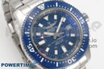 Superocean 44mm SS TF 1:1 Best Edition Blue Dial Blue Bezel on SS Bracelet A2824 V2 - Image 2