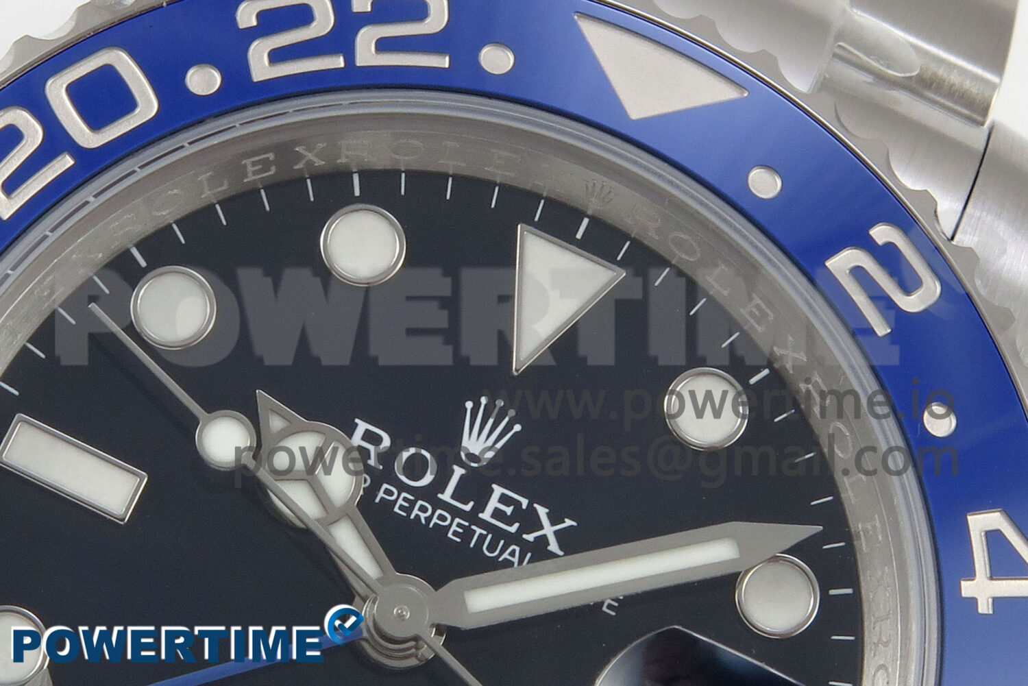 GMT-Master II Blue Ceramic 904L ARF 1:1 Best Edition Black Dial on Oyster Bracelet SH3285 CHS - Image 4