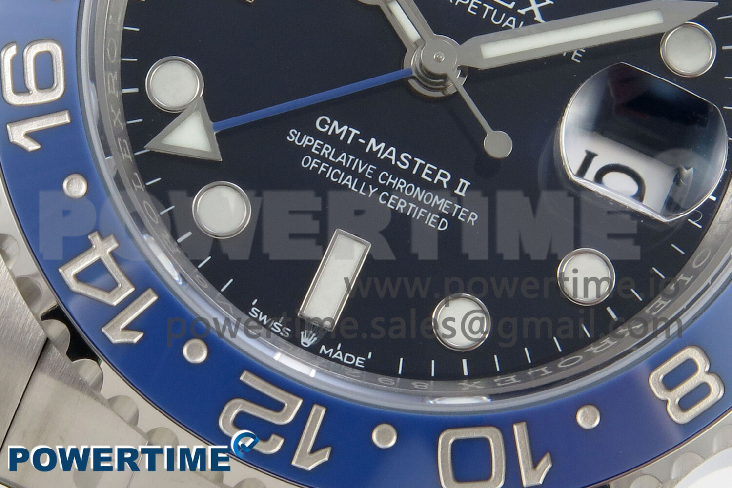 GMT-Master II Blue Ceramic 904L ARF 1:1 Best Edition Black Dial on Oyster Bracelet SH3285 CHS - Image 5