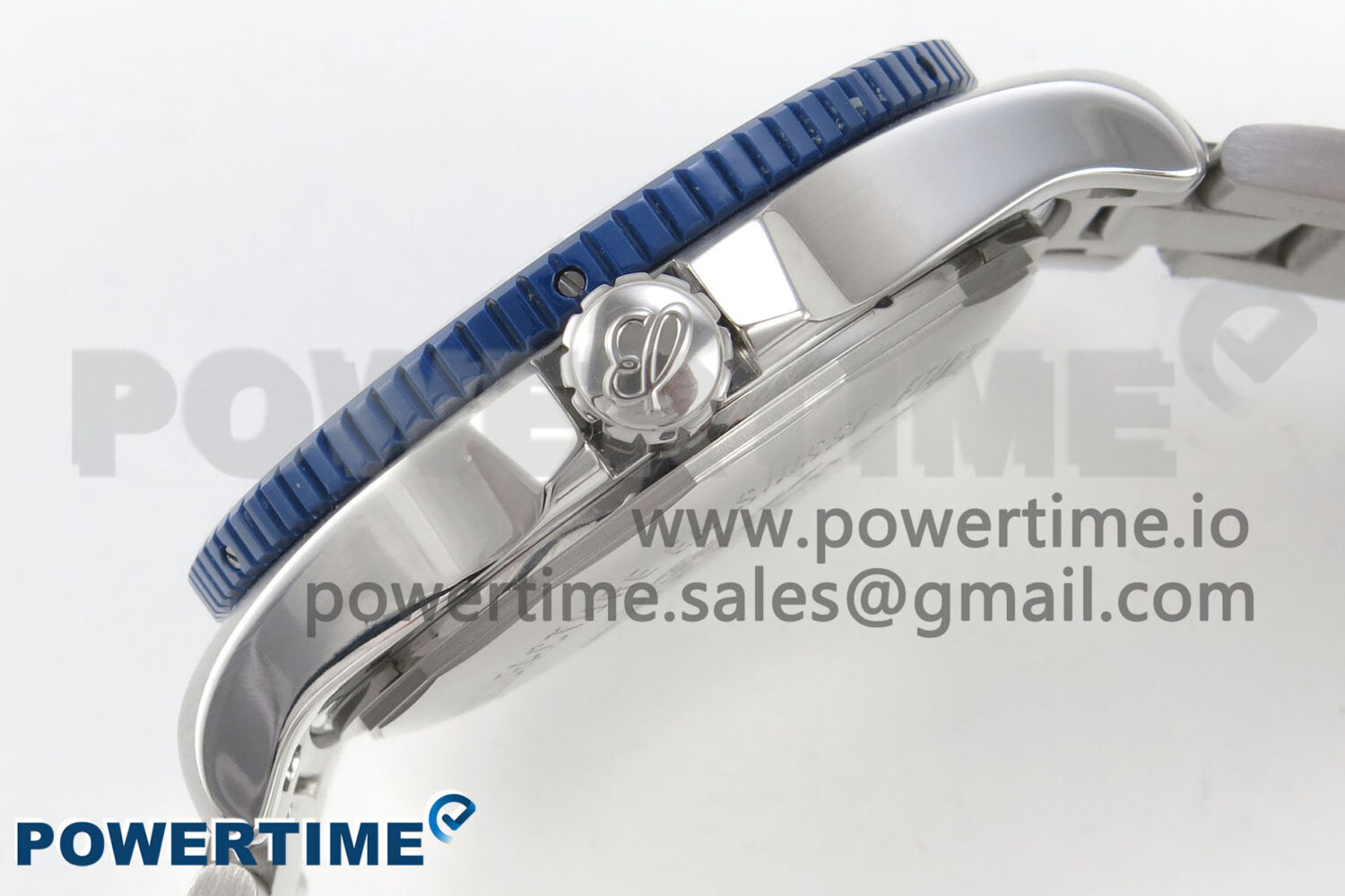 Superocean 44mm SS TF 1:1 Best Edition Blue Dial Blue Bezel on SS Bracelet A2824 V2 - Image 6