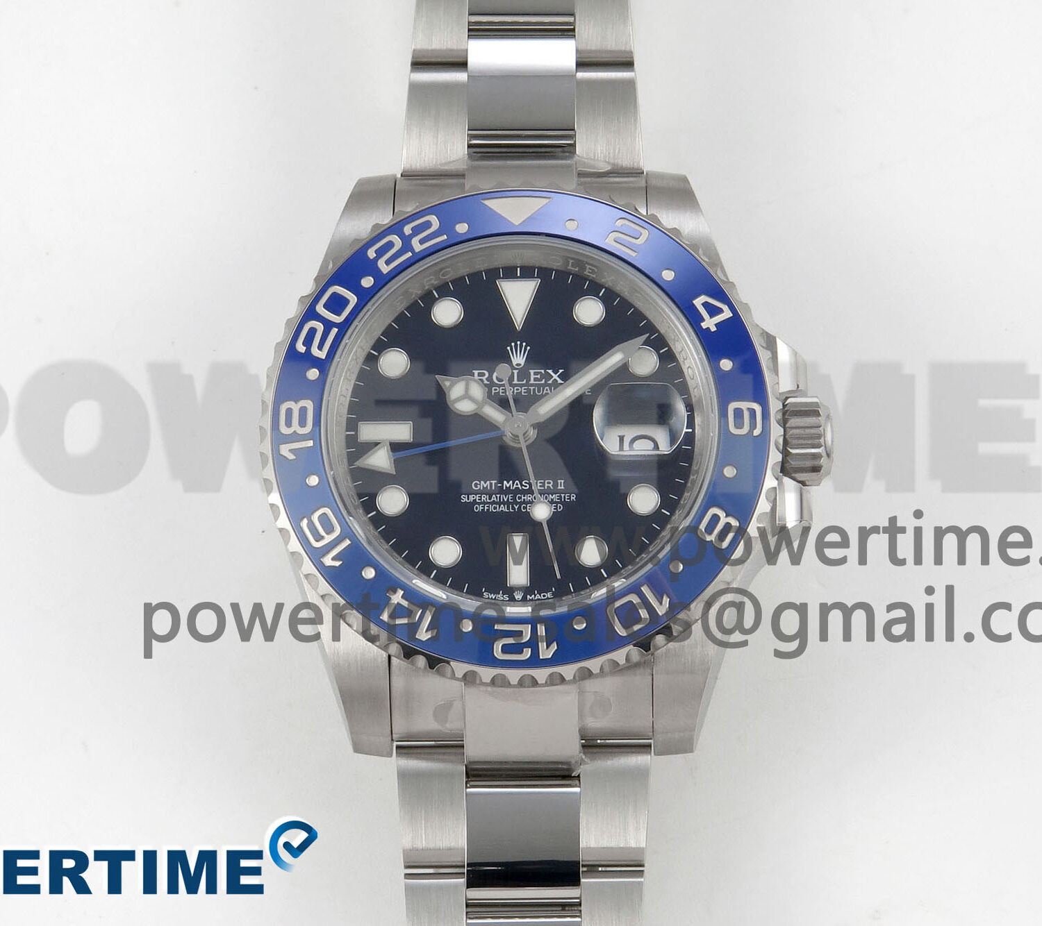 GMT-Master II Blue Ceramic 904L ARF 1:1 Best Edition Black Dial on Oyster Bracelet SH3285 CHS