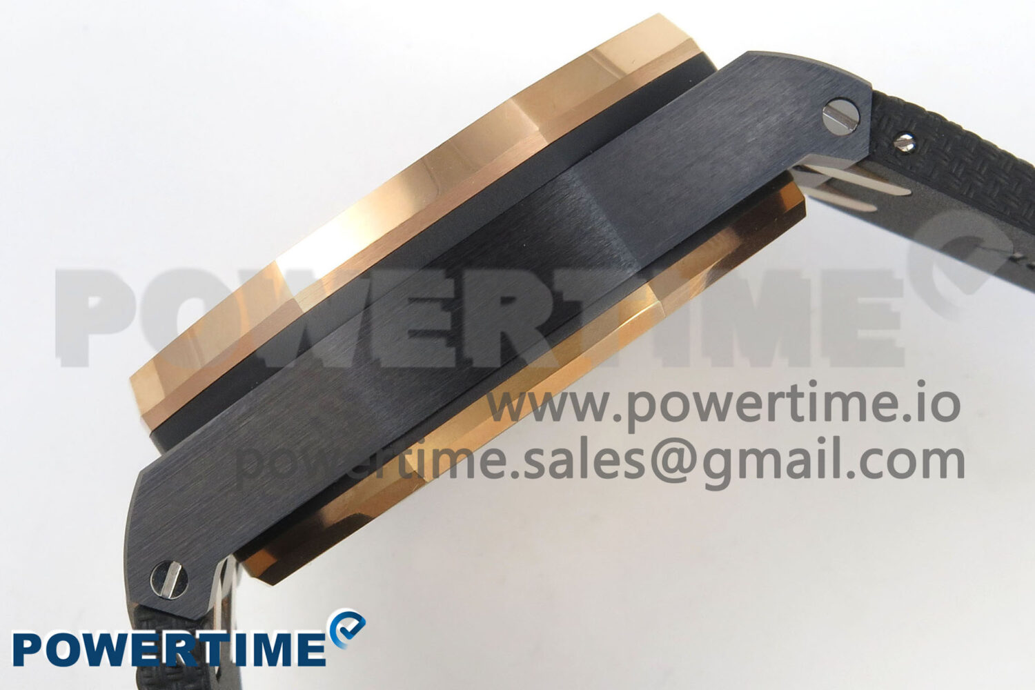 Royal Oak Offshore 44mm Black Ceramic RG Bezel APJF 1:1 Best Edition Gray Dial on Black Rubber Strap A3126 - Image 6