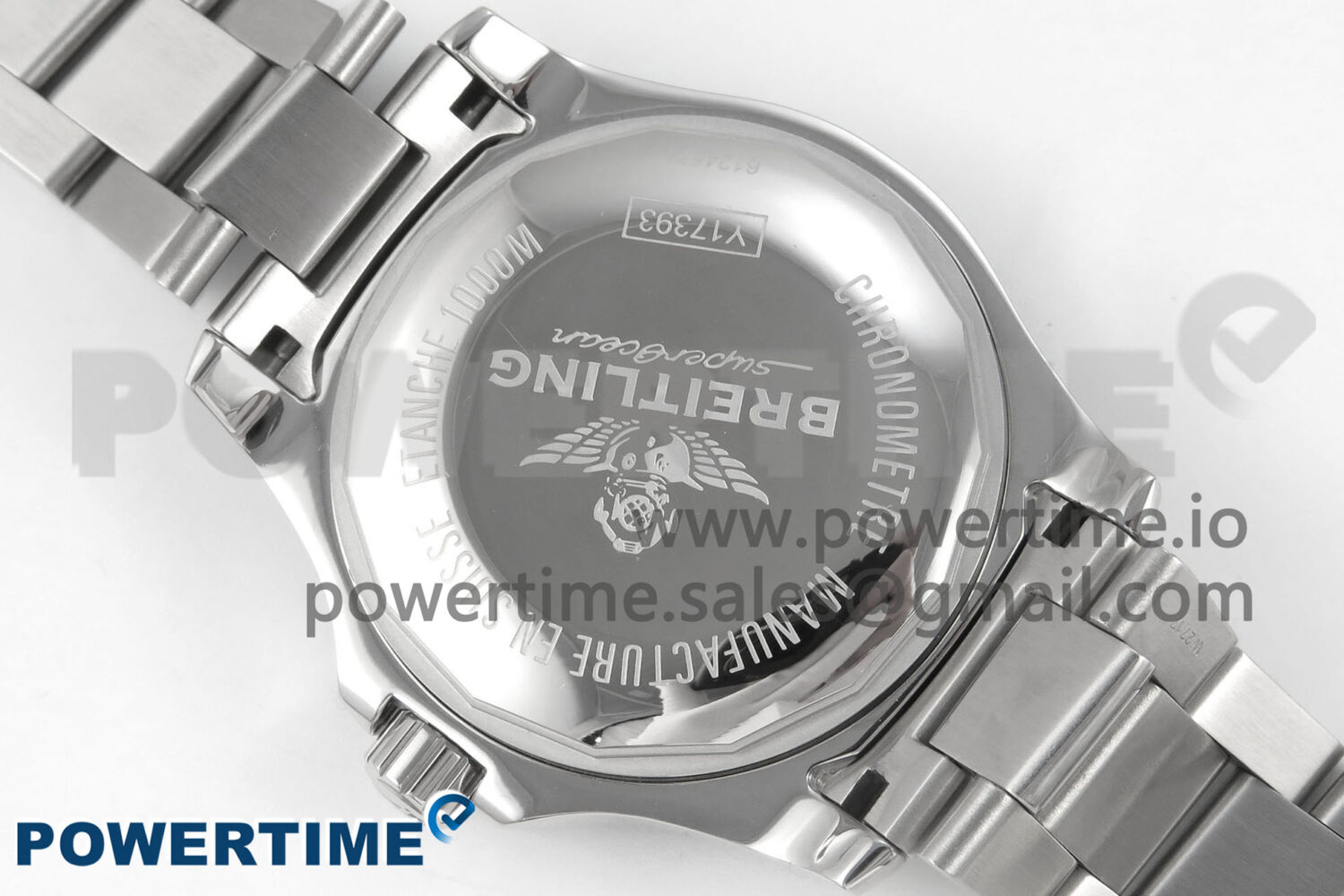 Superocean 44mm SS TF 1:1 Best Edition Blue Dial Blue Bezel on SS Bracelet A2824 V2 - Image 8