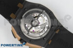 Royal Oak Offshore 44mm Black Ceramic RG Bezel APJF 1:1 Best Edition Gray Dial on Black Rubber Strap A3126 - Image 9