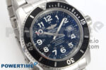 Superocean 44mm SS TF 1:1 Best Edition Black Dial Black Bezel on SS Bracelet A2824 V2 - Image 2