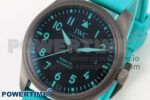 Mark XX IW328210 PVD BLSF Best Edition Black Dial on Green Rubber Strap MIYOTA 9015 - Image 3