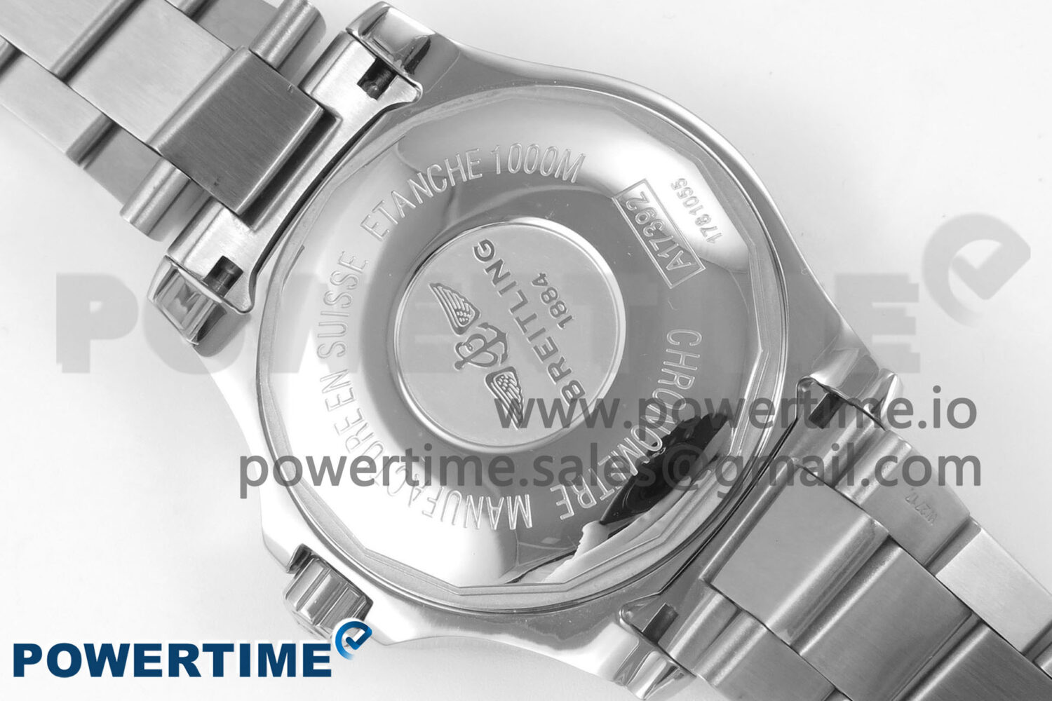 Superocean 44mm SS TF 1:1 Best Edition Black Dial Black Bezel on SS Bracelet A2824 V2 - Image 8