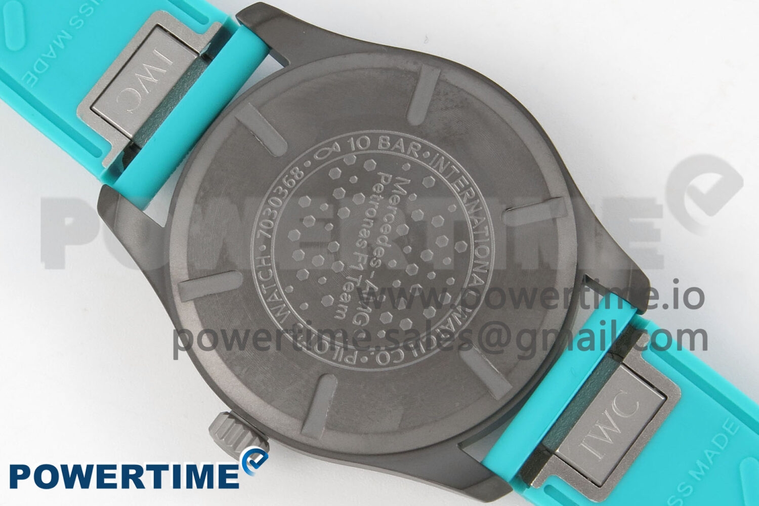 Mark XX IW328210 PVD BLSF Best Edition Black Dial on Green Rubber Strap MIYOTA 9015 - Image 8