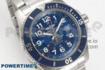 Superocean 44mm SS TF 1:1 Best Edition Blue Dial Blue Bezel on SS Bracelet A2824 V2 - Image 2