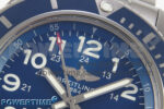 Superocean 44mm SS TF 1:1 Best Edition Blue Dial Blue Bezel on SS Bracelet A2824 V2 - Image 4