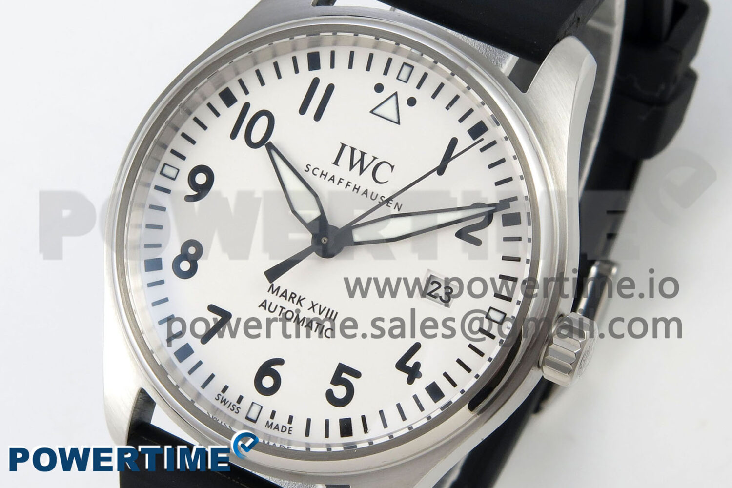 Mark XX IW328207 BLSF Best Edition White Dial on Black Rubber Strap MIYOTA 9015 - Image 3