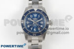 Superocean 44mm SS TF 1:1 Best Edition Blue Dial Blue Bezel on SS Bracelet A2824 V2