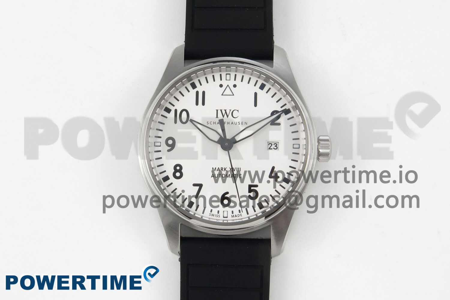 Mark XX IW328207 BLSF Best Edition White Dial on Black Rubber Strap MIYOTA 9015 - Image 1