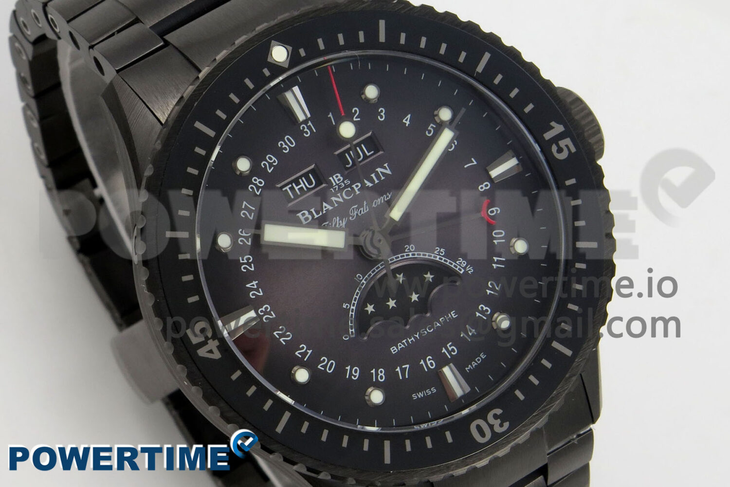Bathyscaphe 43mm Ceramic DDDF 1:1 Best Edition Gray Dial on Ceramic Bracelet A6654 - Image 2