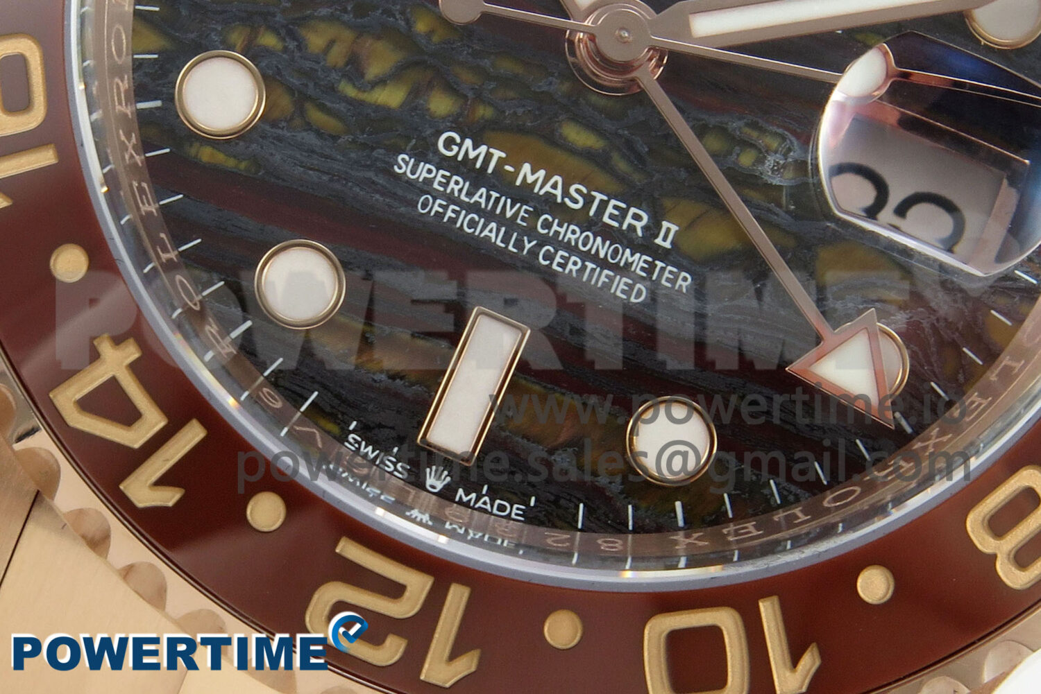 GMT-Master II 126715 CHNR RG 3EF 1:1 Best Edition Tiger Iron Dial on RG Bracelet Super Clone VR3285 CHS - Image 5