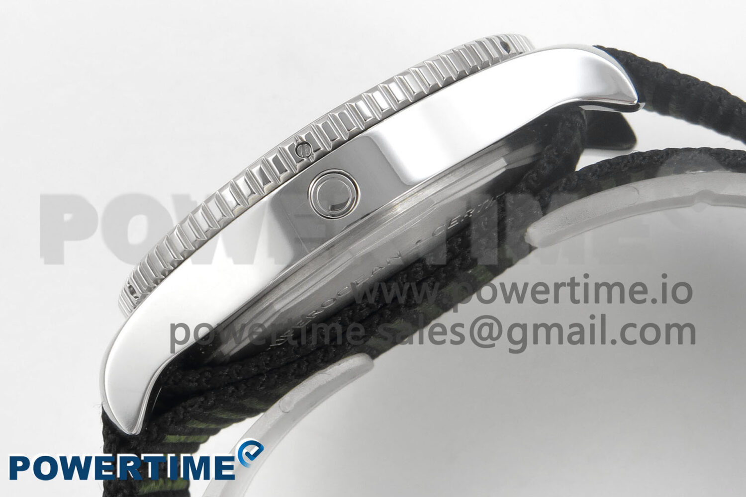 Superocean 44mm SS TF 1:1 Best Edition Green Dial Green Bezel on Green Nylon Strap A2824 V2 - Image 7
