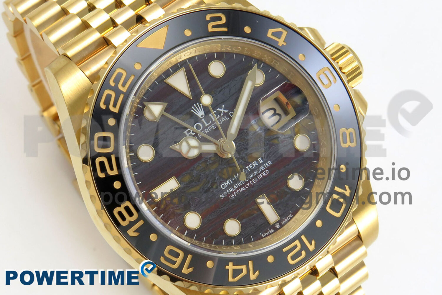 GMT-Master II 126718 GRNR YG 3EF 1:1 Best Edition Tiger Iron Dial On YG Bracelet Super Clone VR3285 CHS - Image 2