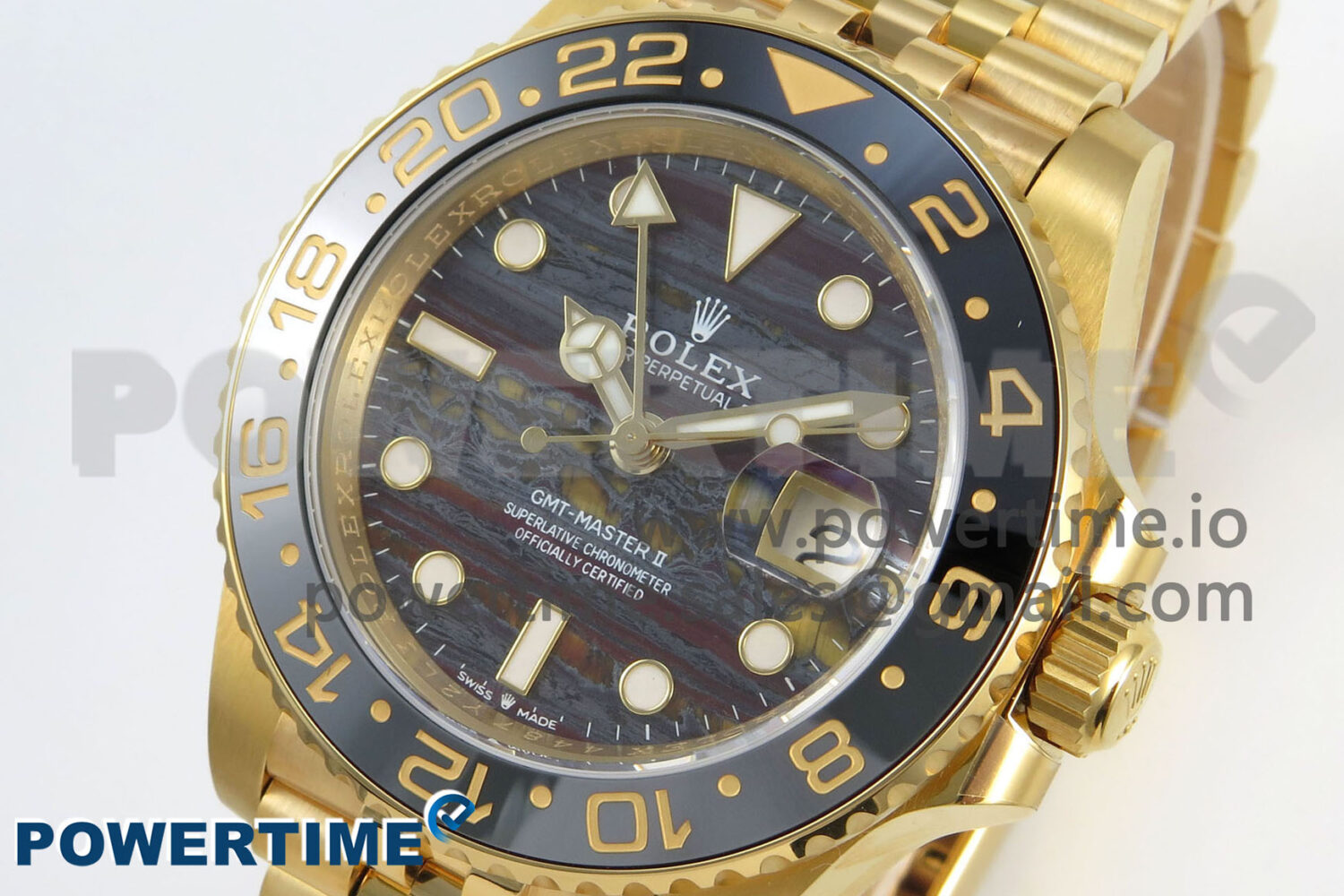GMT-Master II 126718 GRNR YG 3EF 1:1 Best Edition Tiger Iron Dial On YG Bracelet Super Clone VR3285 CHS - Image 3