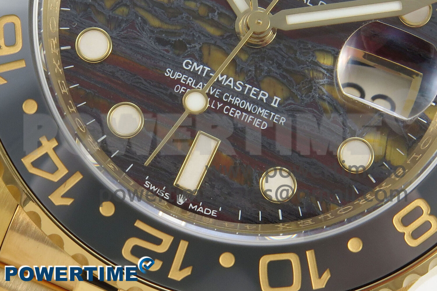 GMT-Master II 126718 GRNR YG 3EF 1:1 Best Edition Tiger Iron Dial On YG Bracelet Super Clone VR3285 CHS - Image 5