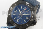 Superocean 46mm SS TF 1:1 Best Edition Blue Dial Black Bezel on Blue Rubber Strap A2824 V2 - Image 5