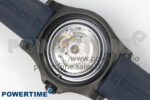 Superocean 46mm SS TF 1:1 Best Edition Blue Dial Black Bezel on Blue Rubber Strap A2824 V2 - Image 9