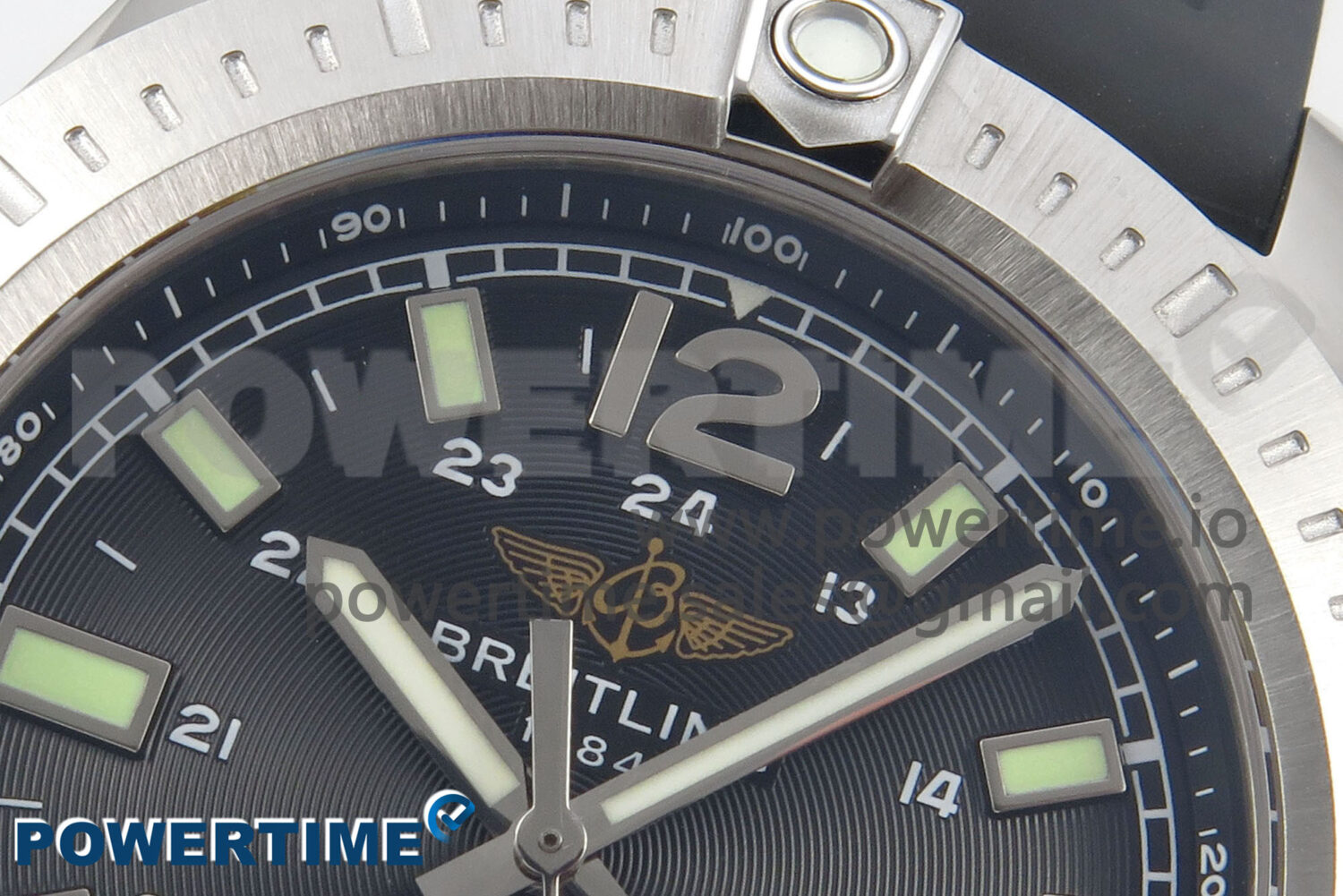 Colt Automatic 44mm TF 1:1 Best Edition Black Dial on Black Rubber Strap A2824 V2 - Image 4