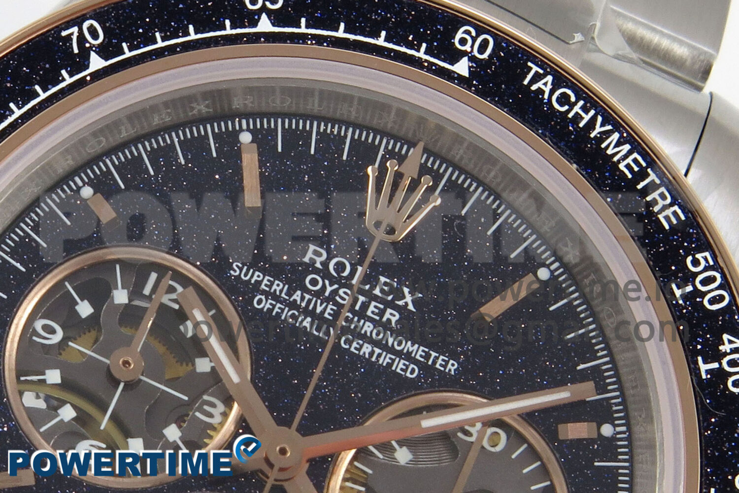 Daytona X SS/RG ADGF Best Edition Black Skeleton Dial On SS Bracelet SA4130 - Image 4