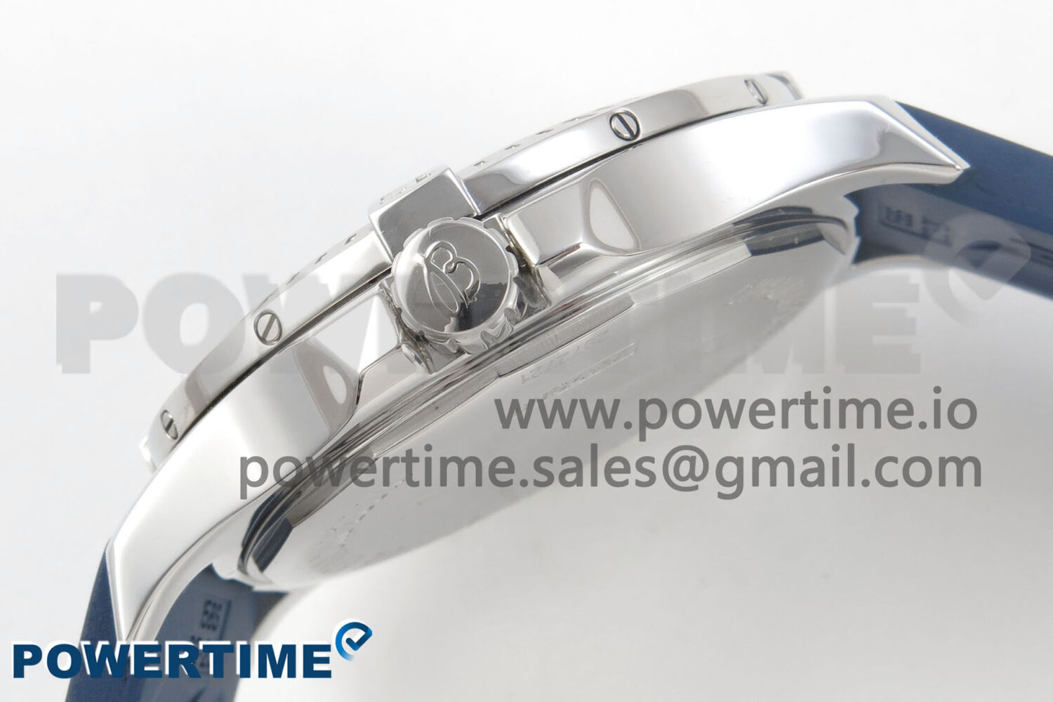 Colt Automatic 44mm TF 1:1 Best Edition Blue Dial on Blue Rubber Strap A2824 V2 - Image 6
