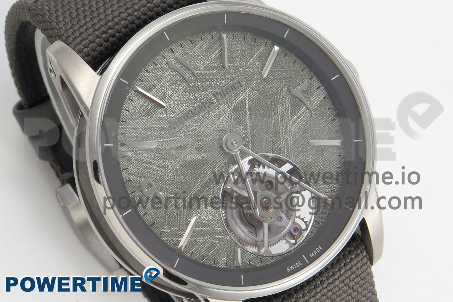 Code 11.59 Tourbillon SS APPF Best Edition Meteorite Dial on Gray Nylon Strap - Image 2