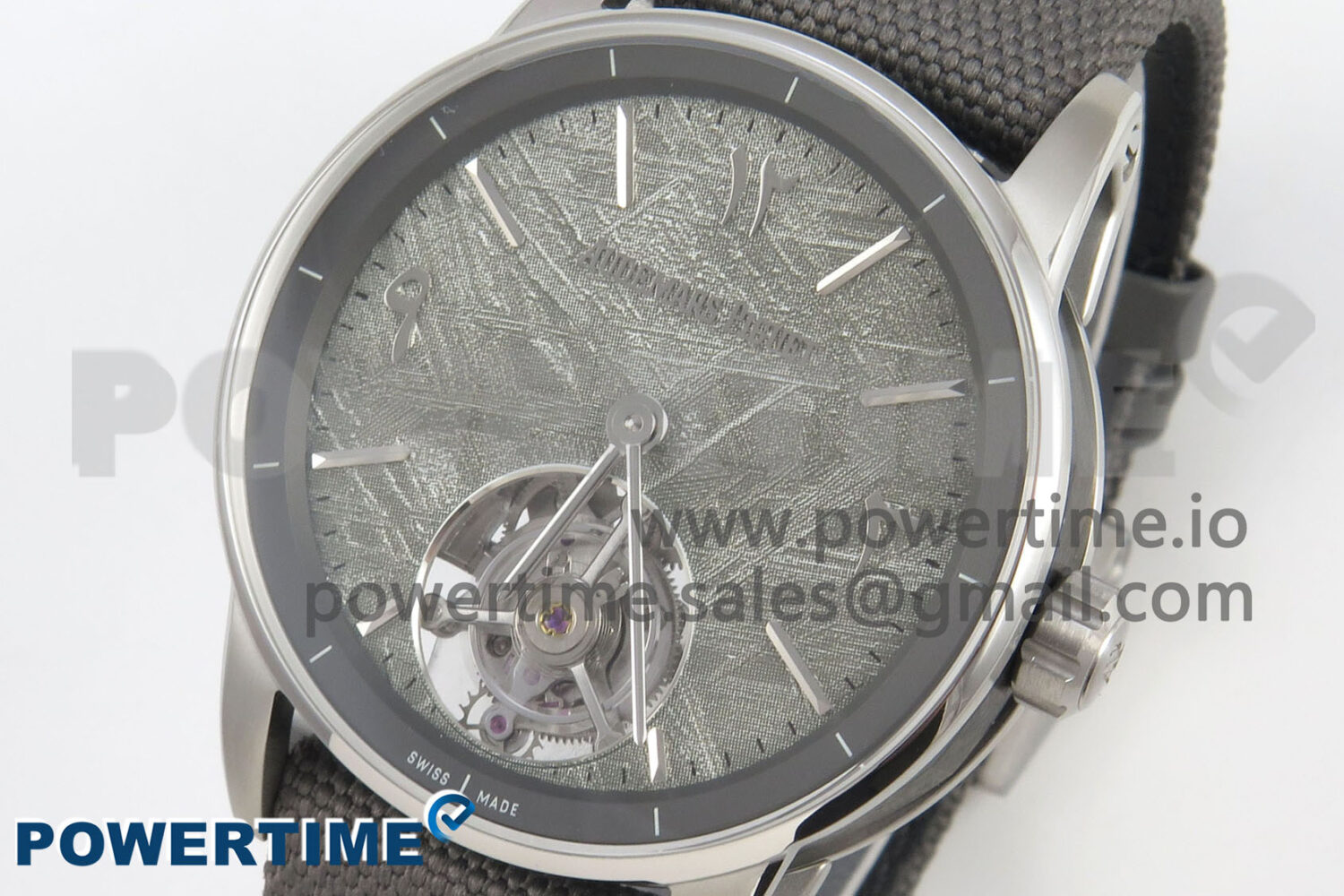 Code 11.59 Tourbillon SS APPF Best Edition Meteorite Dial on Gray Nylon Strap - Image 3