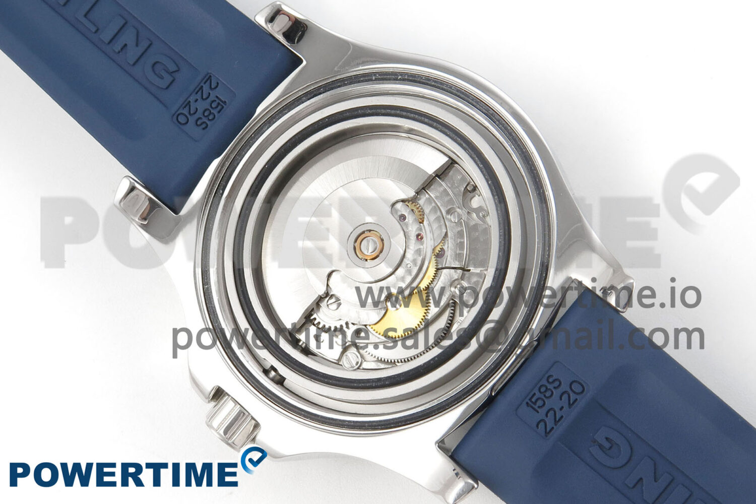 Colt Automatic 44mm TF 1:1 Best Edition Blue Dial on Blue Rubber Strap A2824 V2 - Image 10