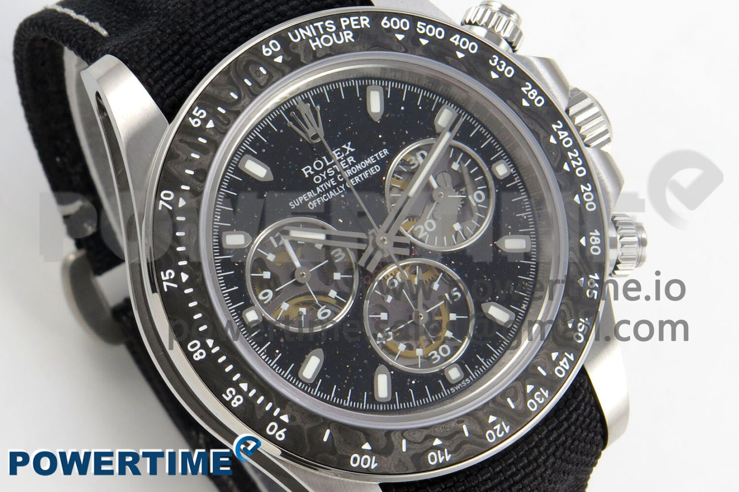 DIW Ventura Daytona ADGF Best Edition Stars Dial on Black Nylon Strap SA4130 - Image 2
