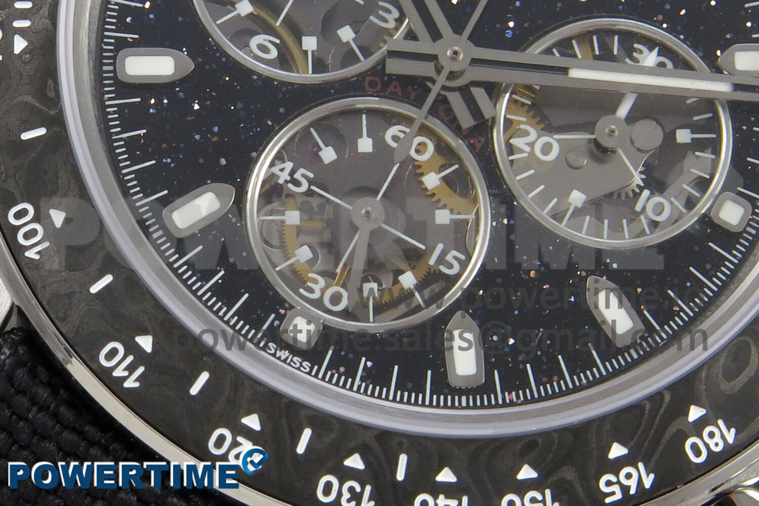 DIW Ventura Daytona ADGF Best Edition Stars Dial on Black Nylon Strap SA4130 - Image 6