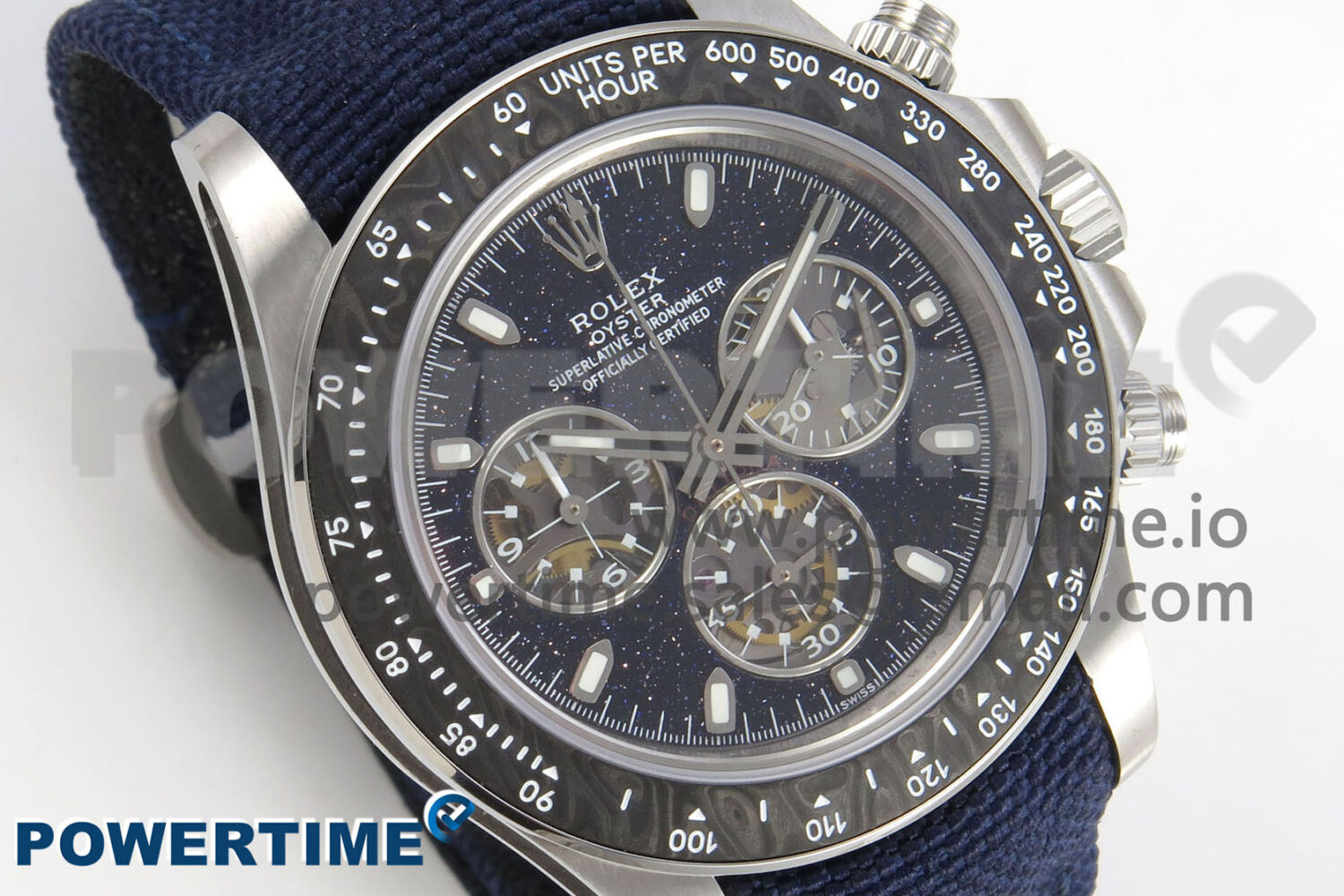 DIW Ventura Daytona ADGF Best Edition Stars Dial on Blue Nylon Strap SA4130 - Image 2