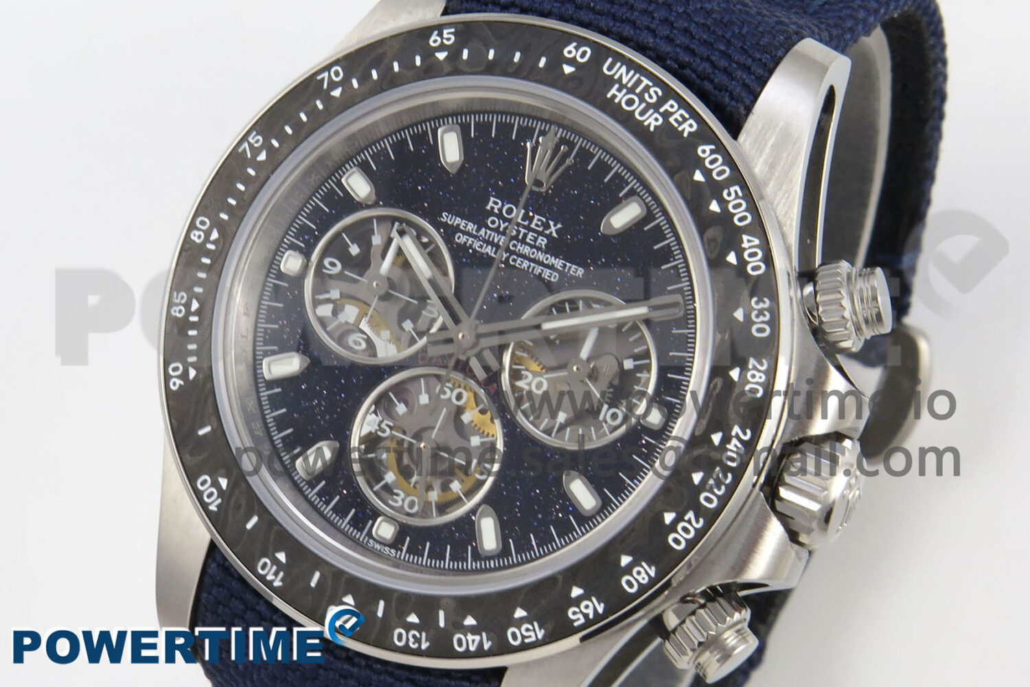 DIW Ventura Daytona ADGF Best Edition Stars Dial on Blue Nylon Strap SA4130 - Image 3
