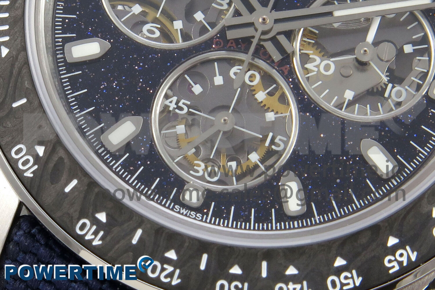 DIW Ventura Daytona ADGF Best Edition Stars Dial on Blue Nylon Strap SA4130 - Image 5